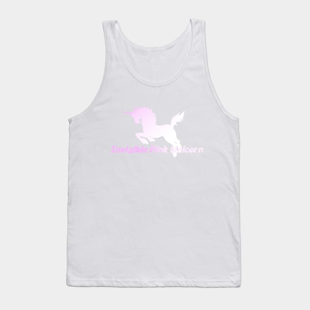 Invisible pink unicorn in the sky Tank Top by bubbsnugg